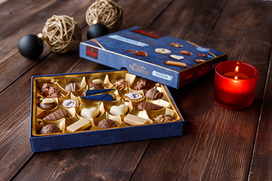 Kunstoffverpackung für pralinen